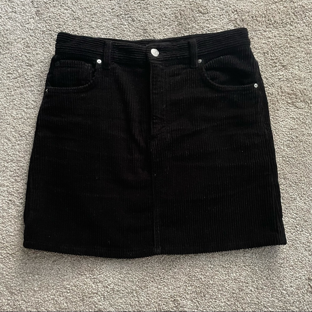 Zara TRF Corduroy Skirt